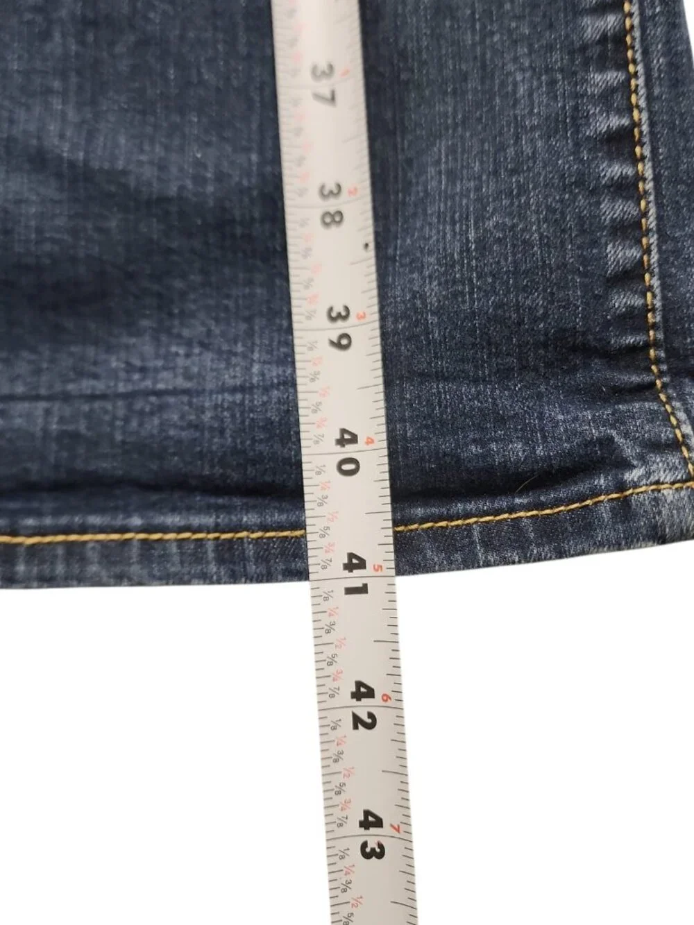 Y2K Bootcut Flare Jeans Denizen From Levis Dark Wash Size 16 w33 l34 - Picture 9 of 14